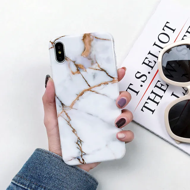 Marble X Cases For iphone X XS Max Case Soft TPU Back Cover For iphone XS XR iphone 8 7 6 6S Plus case Phone Case cover