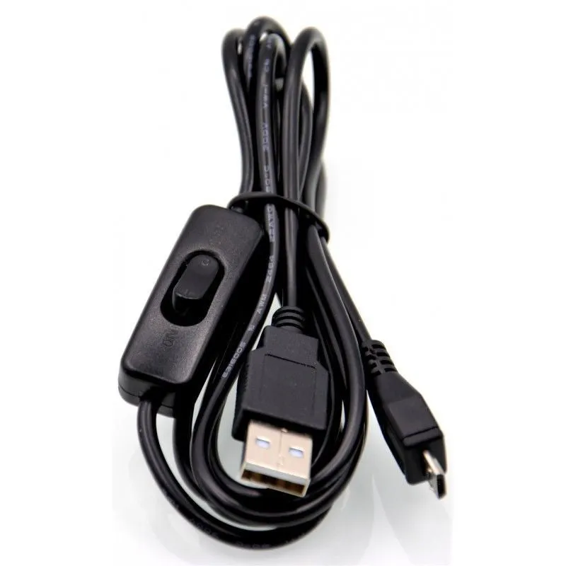 Micro USB Power Cable with ON/OFF Switch for Raspberry Pi Zero