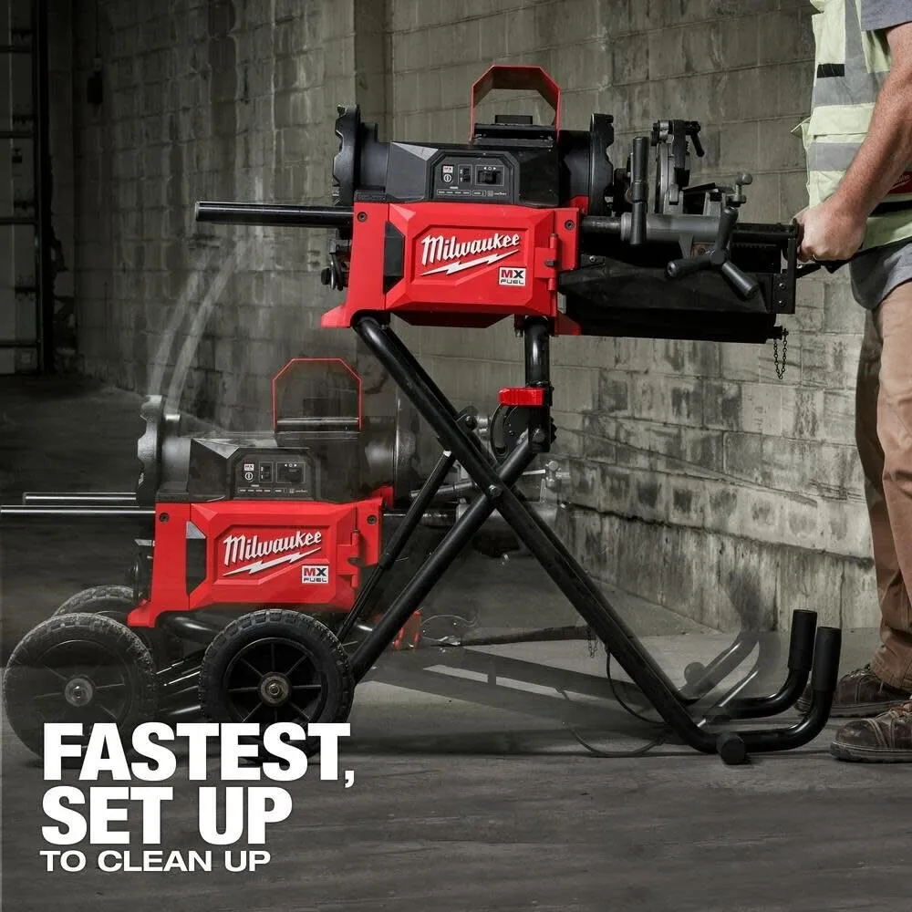 Milwaukee MXF512-2XC MX FUEL 1/8" - 2" Pipe Threading Machine Kit w/ Two Batteries and Charger