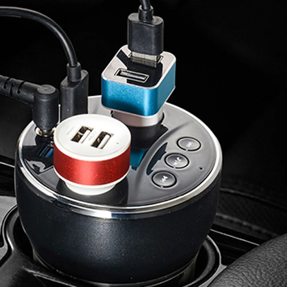 Multifunctional Charging Cup Car Charger Bluetooth-compatible Fm