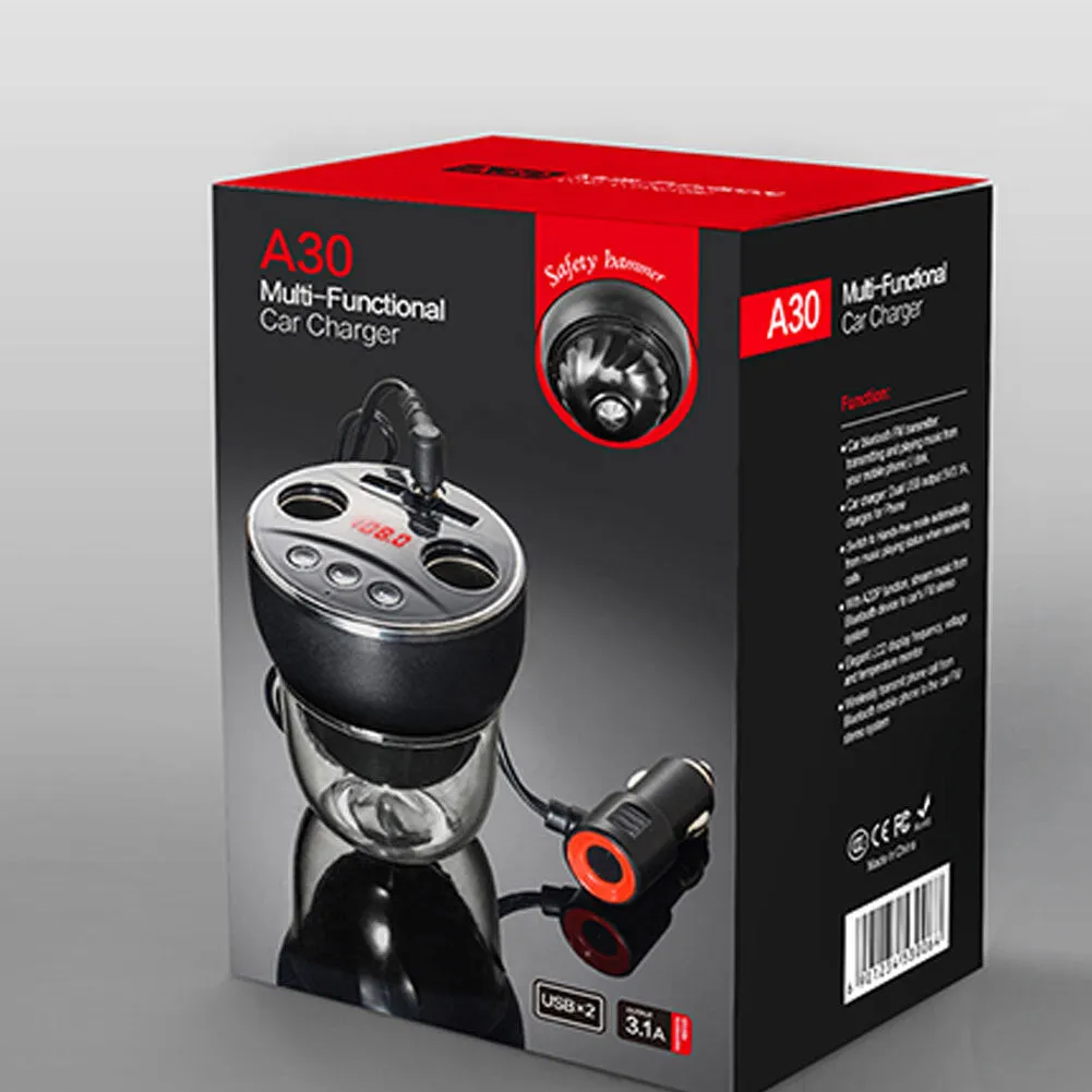 Multifunctional Charging Cup Car Charger Bluetooth-compatible Fm