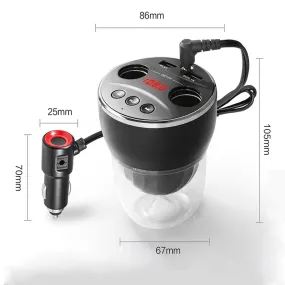 Multifunctional Charging Cup Car Charger Bluetooth-compatible Fm