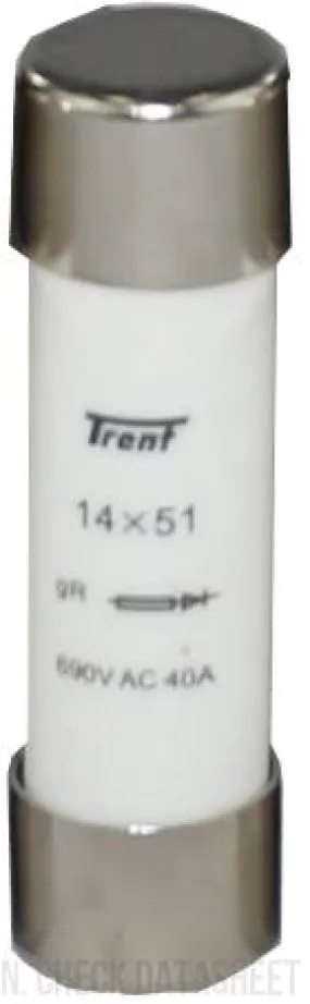 NBR-CH14/UQ/16A/690V, gR Semiconductor Fuse, 16 Amp, 51x14mm