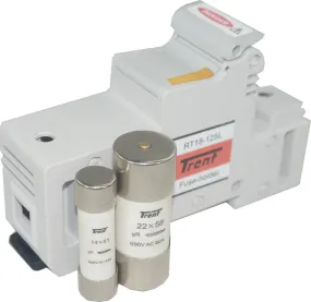 NBR-CH14/UQ/6A/690V   RT18-63L Series 6 Amp 690V Semiconductor I²t gR Fuse & Din Rail Fuse Holder Cartridge Style 51 x 14mm