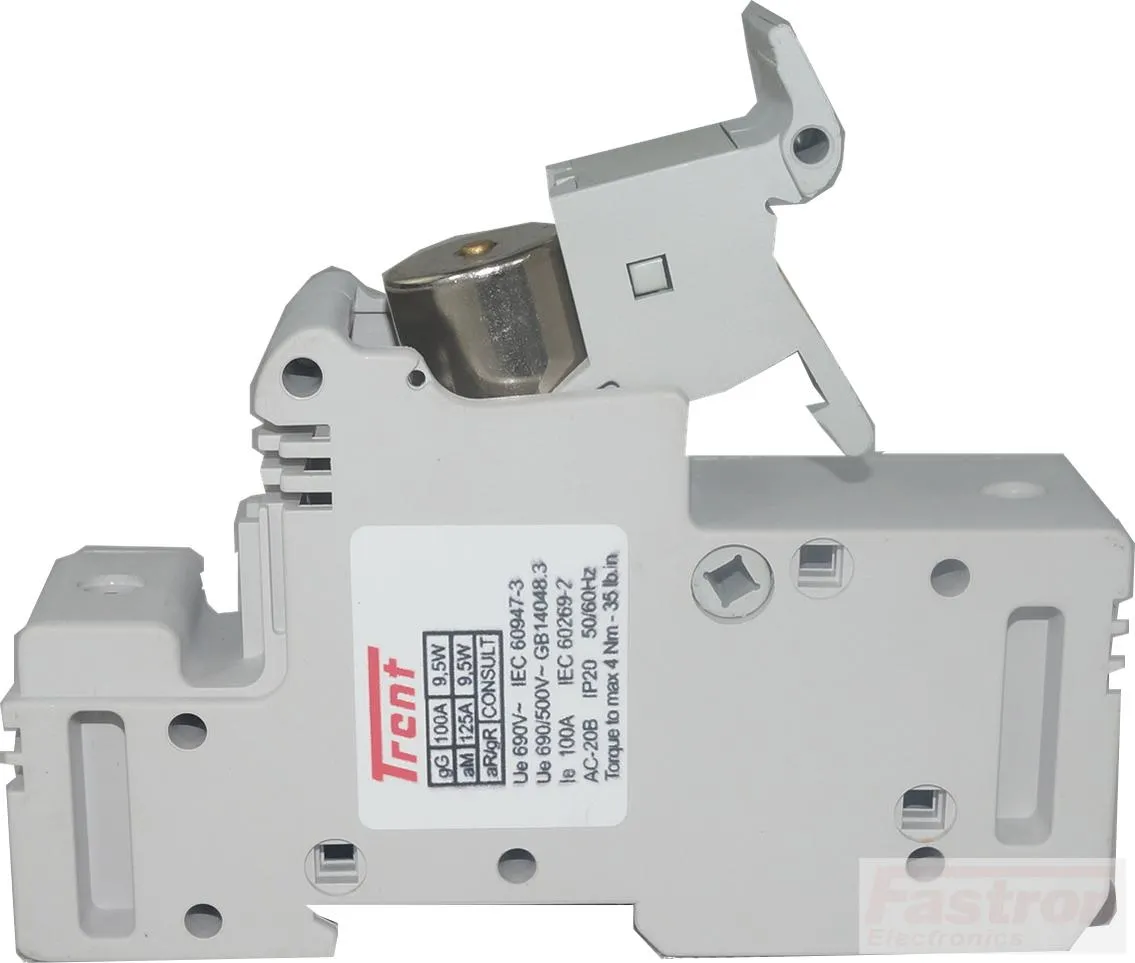 NBR-FR22GR69V40T   RT18-125L Series 40 Amp 690V Semiconductor I²t Fuse Cartridge Style