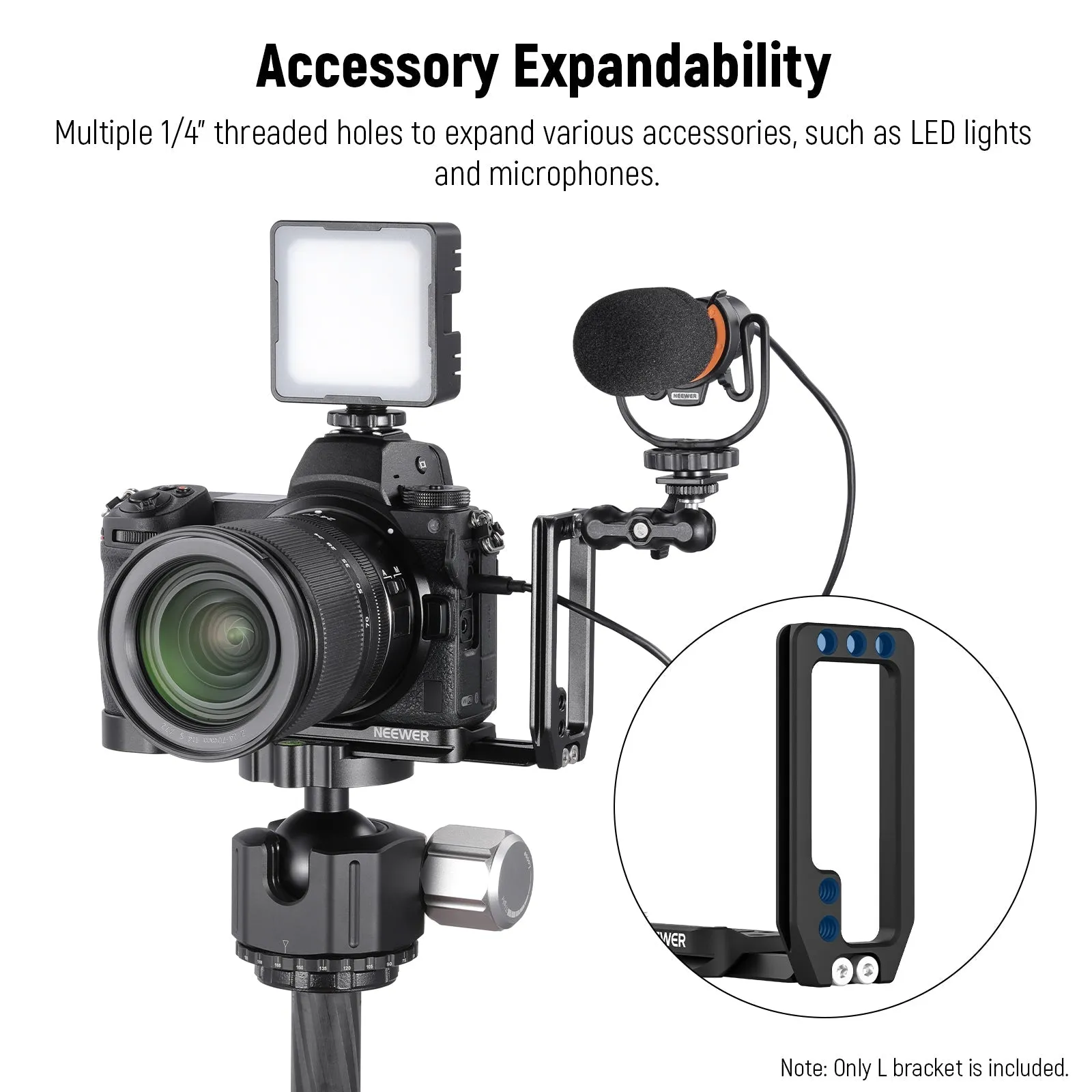 NEEWER CA001L Quick Release L Bracket For Nikon Cameras