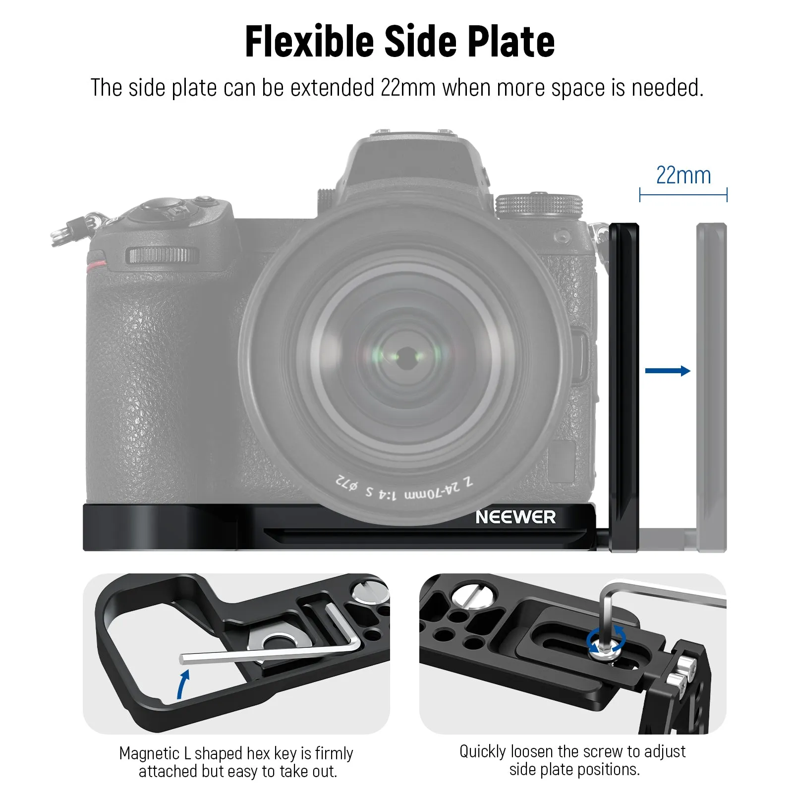 NEEWER CA001L Quick Release L Bracket For Nikon Cameras