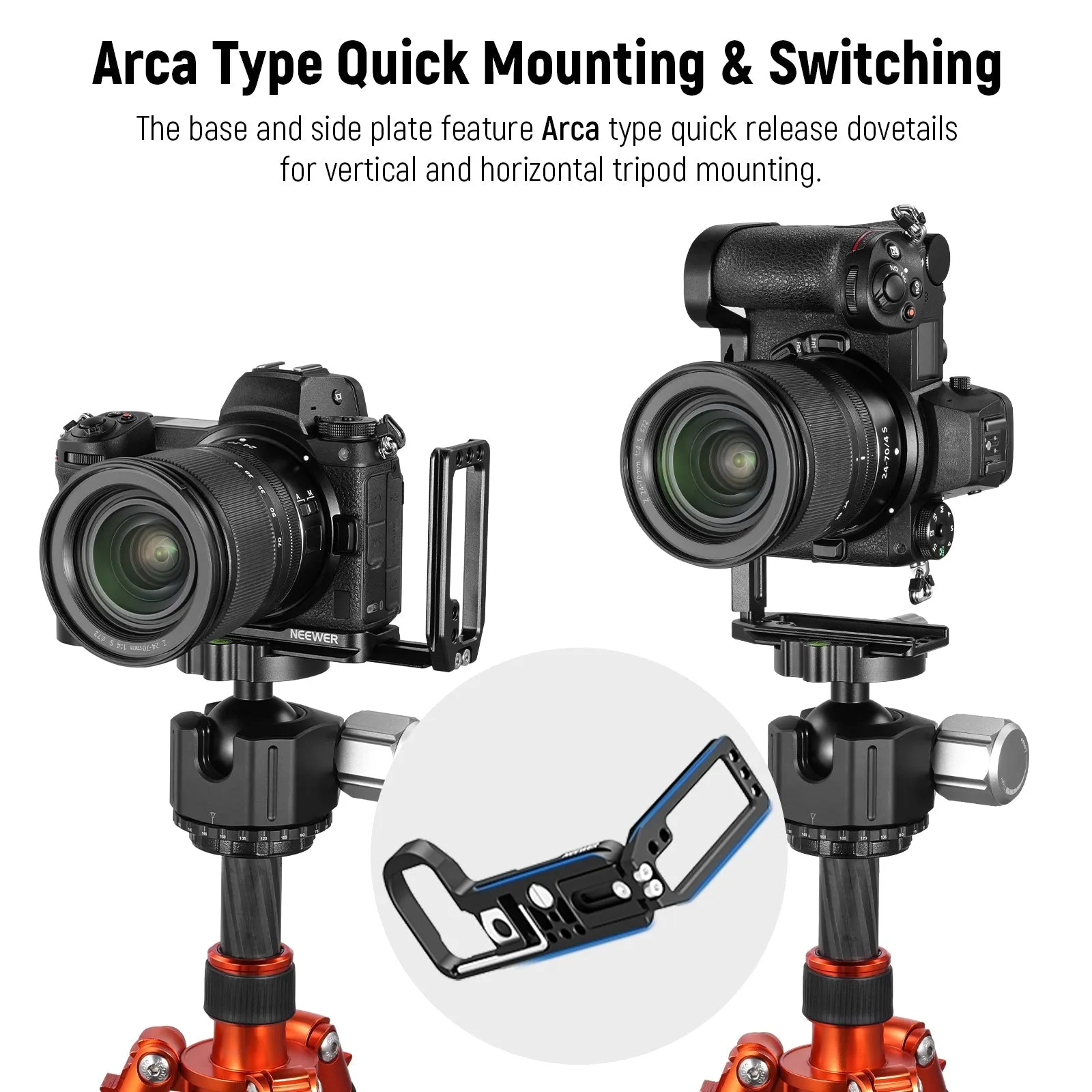 NEEWER CA001L Quick Release L Bracket For Nikon Cameras