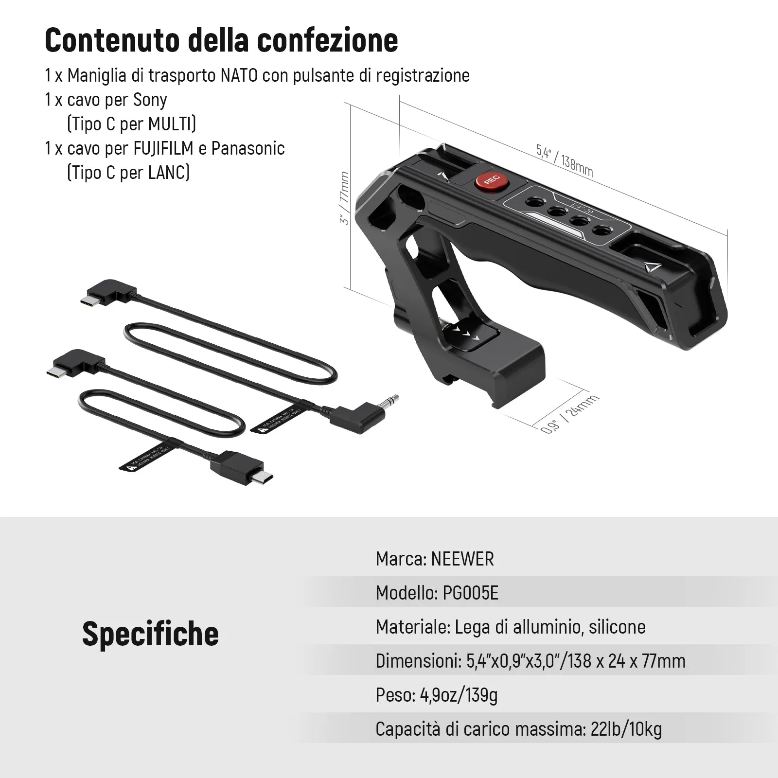 NEEWER PG005E NATO Top Handle
