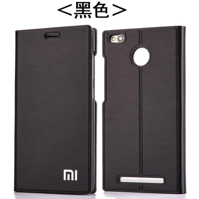 New Arrival For Xiaomi Redmi 3 /3S/3X, Luxury Slim Style Flip Leather Case For Xiaomi Redmi 3s Redmi 3x Redmi 3 Cover Bag