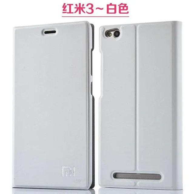 New Arrival For Xiaomi Redmi 3 /3S/3X, Luxury Slim Style Flip Leather Case For Xiaomi Redmi 3s Redmi 3x Redmi 3 Cover Bag