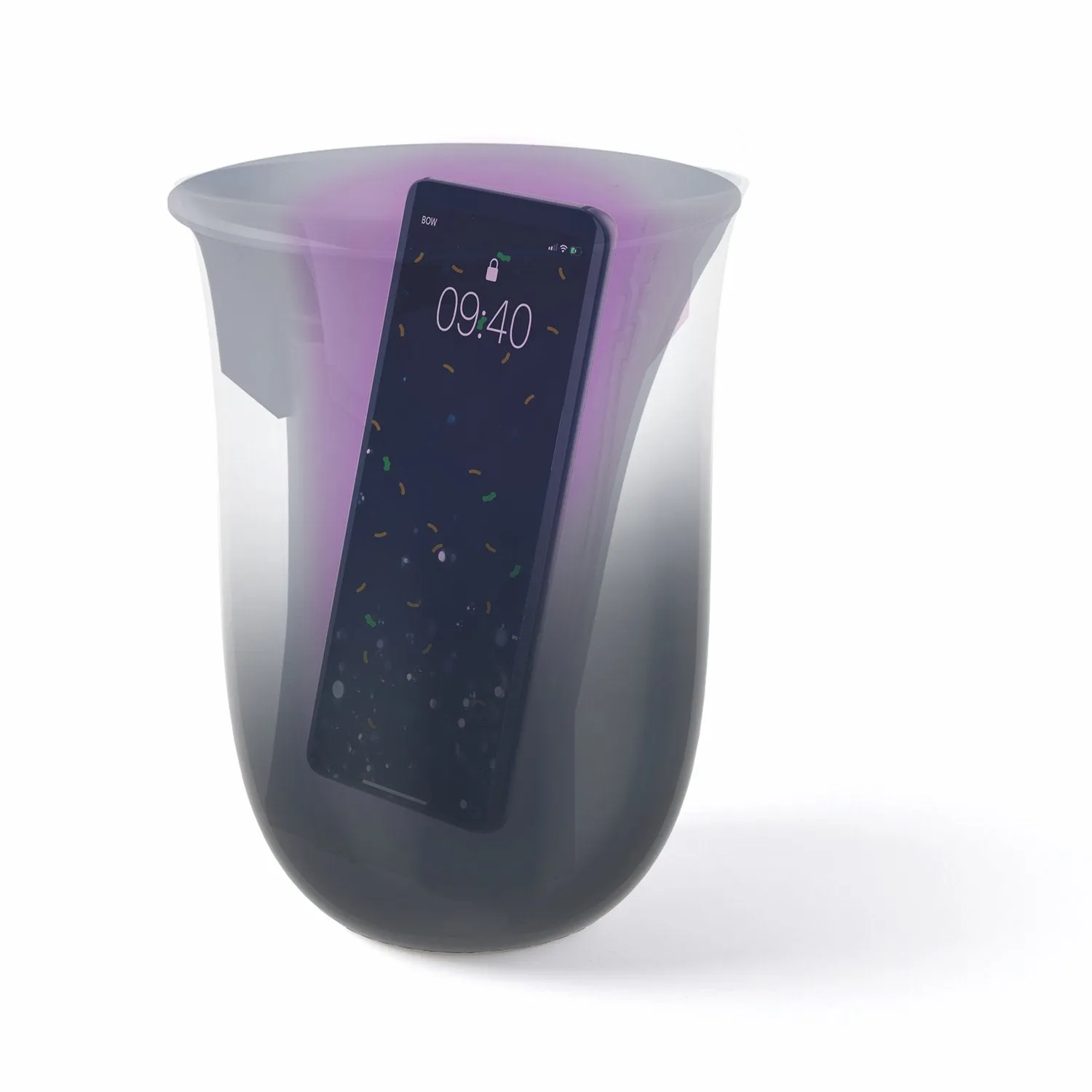 OBLIO - Wireless charging station with built-in UV sanitizer