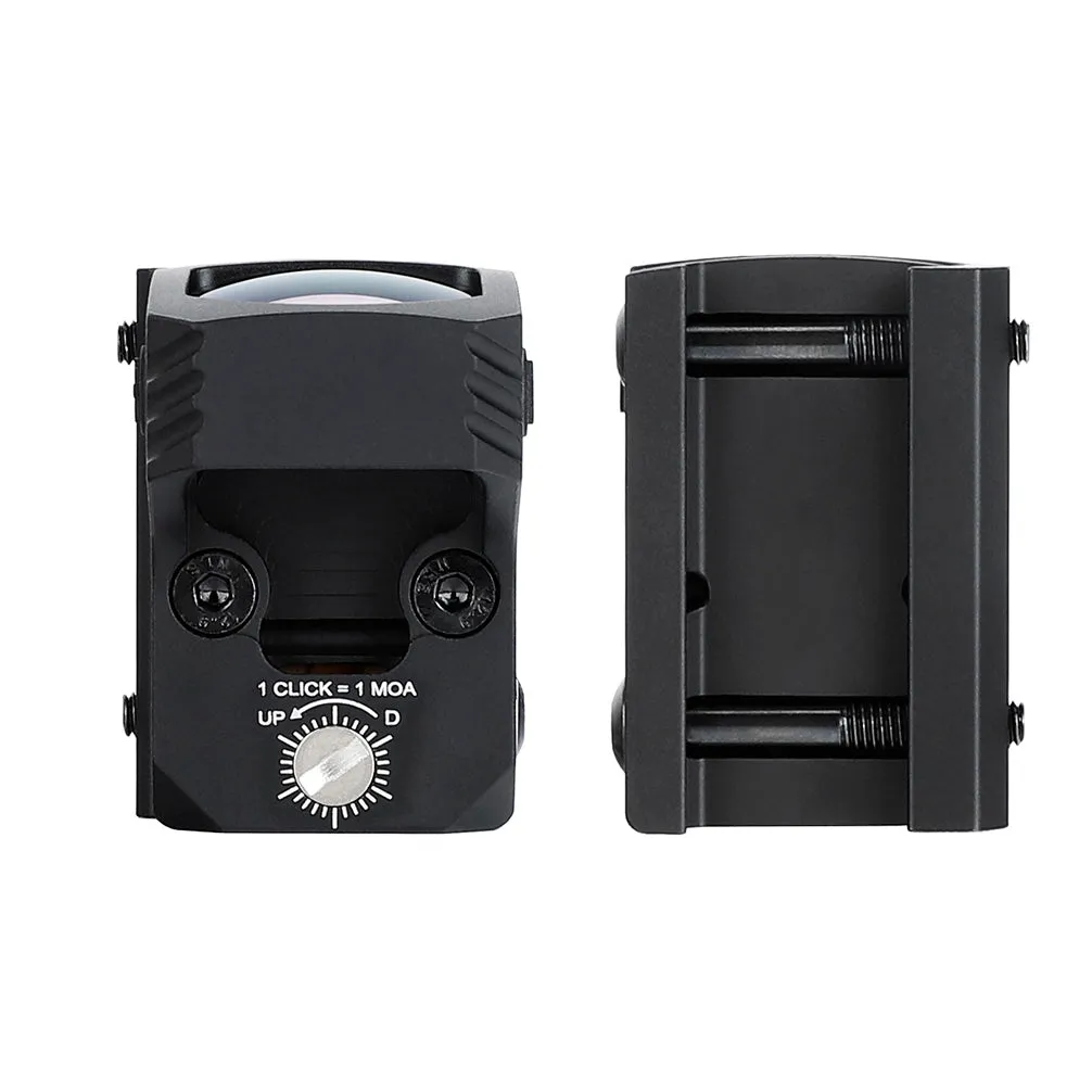 ohhunt® 3 MOA Pistol Micro Red Dot Sight 5 Reticle Brightness Compatible with RMR with Glock Mount and Picatinny Mount