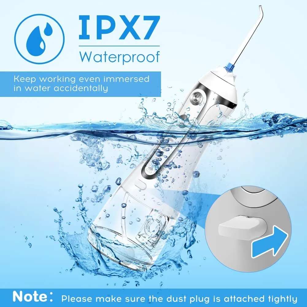 Oral Irrigator Portable IPX7 Waterproof Dental Water Flosser Jet USB h2ofloss Irrigator Dental Water Floss Tips Teeth Cleaner 0ral irrigator