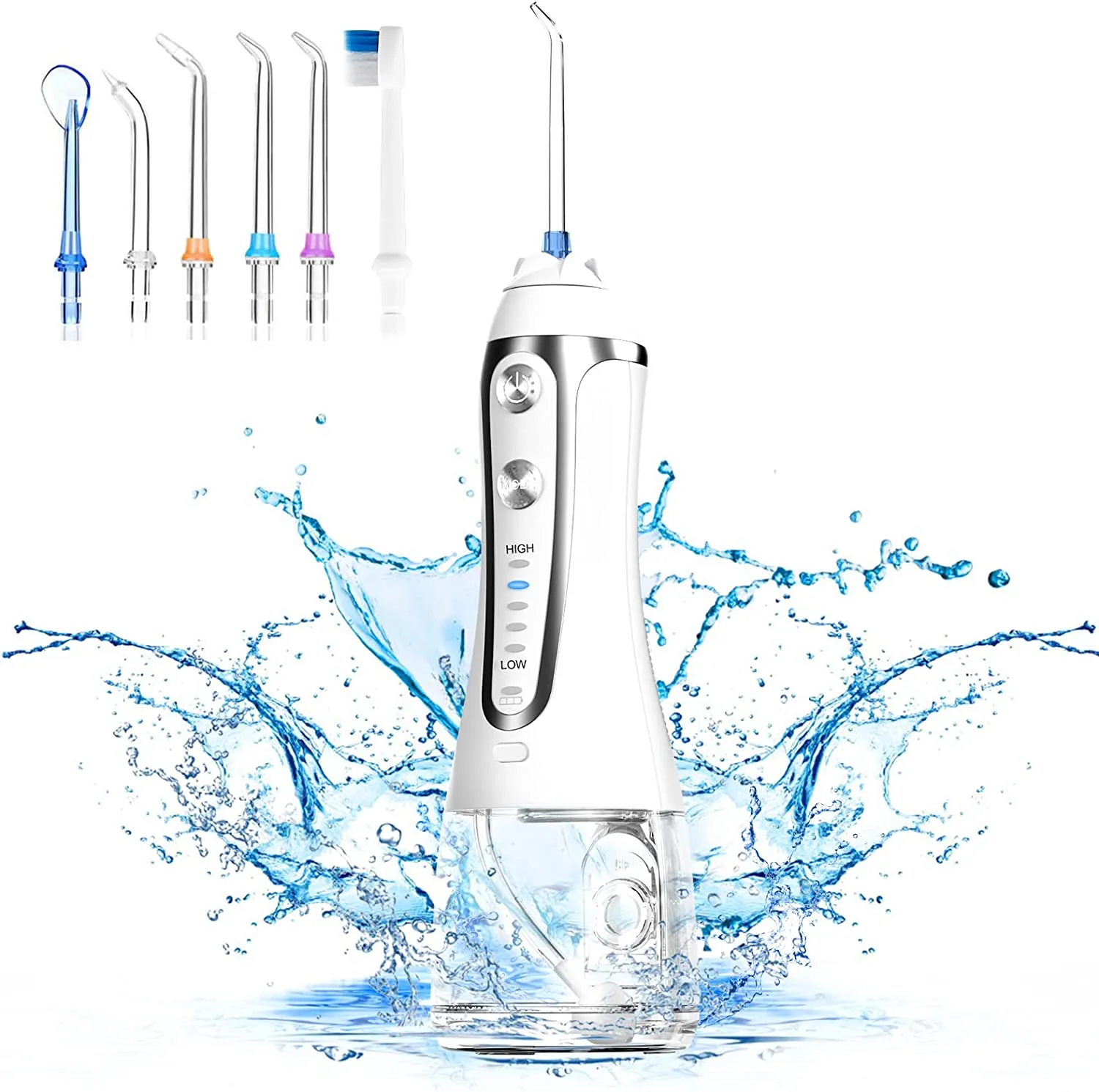 Oral Irrigator Portable IPX7 Waterproof Dental Water Flosser Jet USB h2ofloss Irrigator Dental Water Floss Tips Teeth Cleaner 0ral irrigator