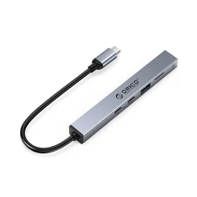 ORICO 5-Port USB C Hub to PD 60W USB A 2.0 USB A 3.0 with Indicator Lights, Aluminum Alloy, and 5Gbps Transmission Rate for Windows Mac OS Linux PC Computer Desktop Laptop |  BHC1-5P