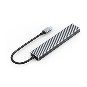 ORICO Compact 4 Port USB 3.2 Gen2 Type-C Hub with PD 100W Power and 10Gbps Transfer Rate for Smartphone Desktop PC Computer Laptop | DHF-4C