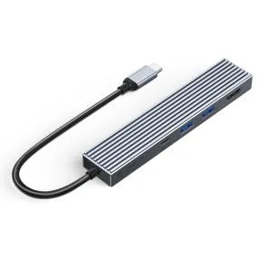 ORICO USB 3.2 Gen 2 Type C Hub Adapter with 100W PD Fast Charging & HDMI 4K/60Hz Video Output for PCs, MacBook, Computer Desktops & Laptops (Windows, macOS, Linux) | USB Hub Extension Docking Station | ORICO-EHF