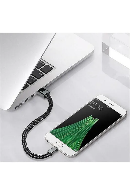 Outdoor Portable Leather Mini Micro USB Bracelet Charger