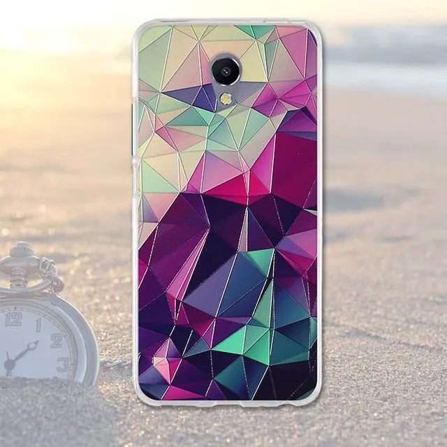 Phone Case For Meizu M5 Note Cases Back Cover for Meizu M 5 Note Covers Silicone Phone Bags Blue Charm Note 5 Fashion TPU Shell