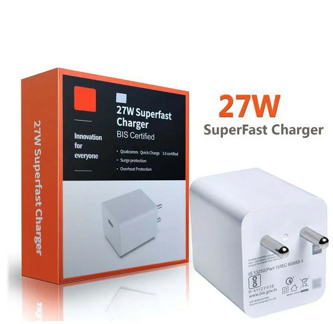 Poco X2 Superfast 27W Support SonicCharge Mobile Charger With Type-C Cable