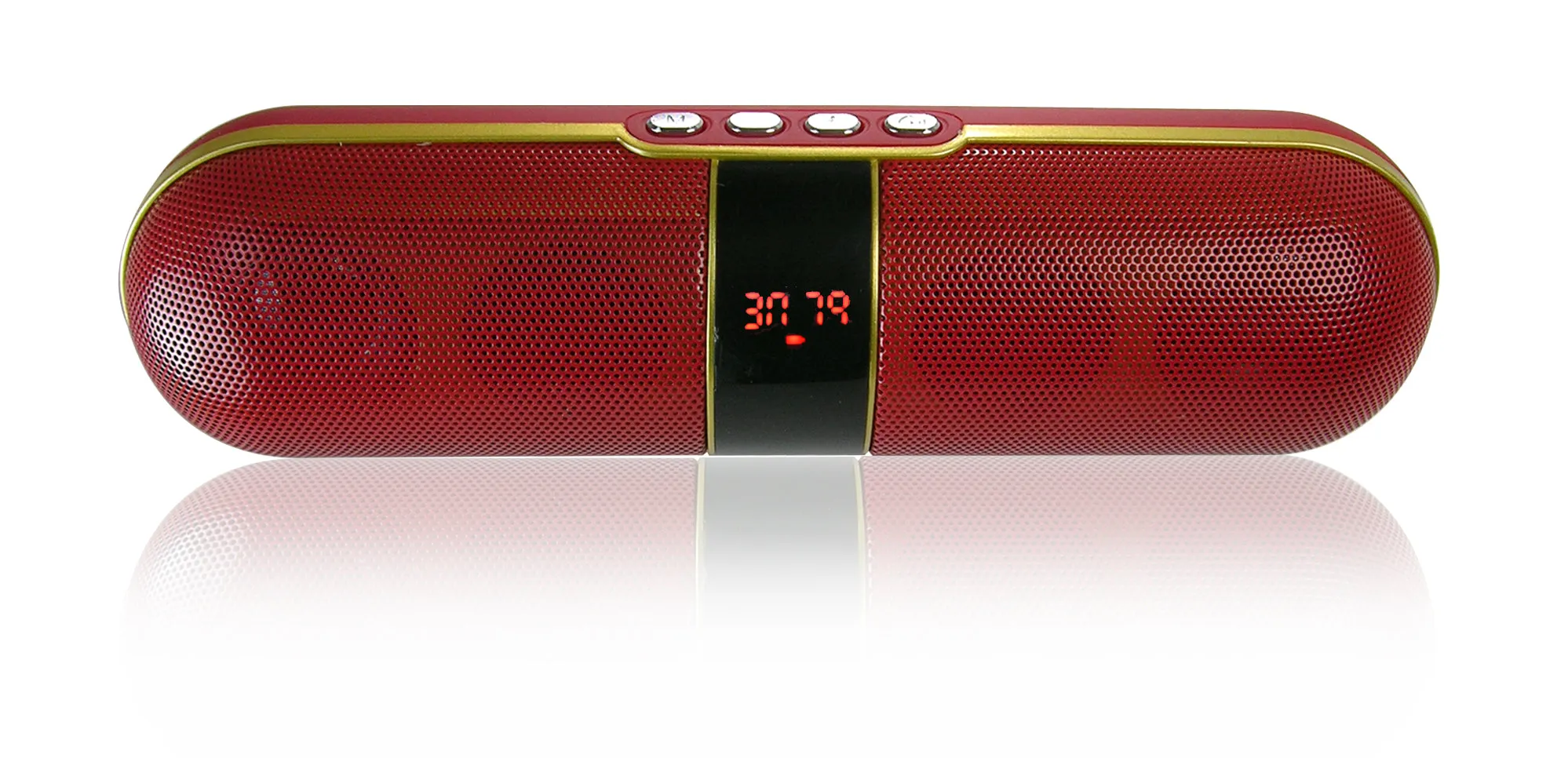 Portable Rechargeable Bluetooth Speaker with FM, USB, and Micro-SD Support