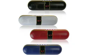 Portable Rechargeable Bluetooth Speaker with FM, USB, and Micro-SD Support