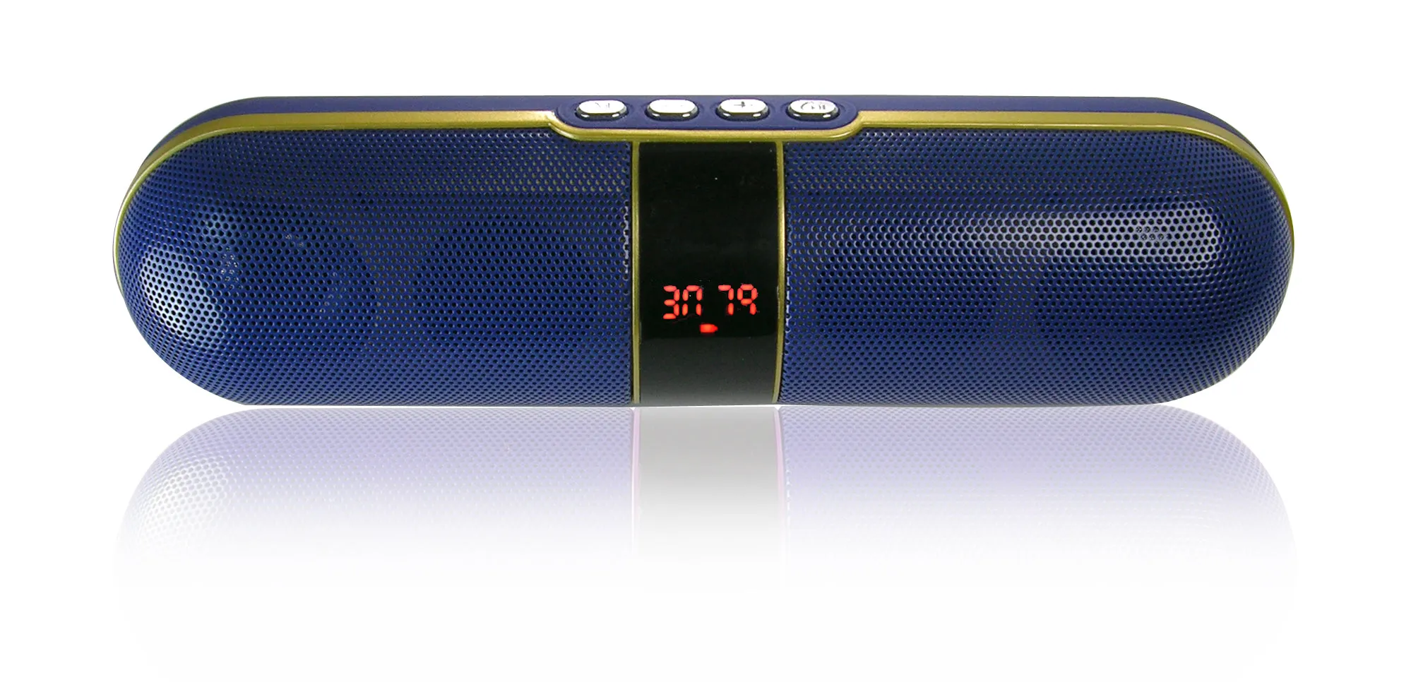 Portable Rechargeable Bluetooth Speaker with FM, USB, and Micro-SD Support