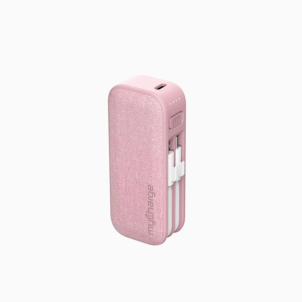 PowerHub Mini Power Bank   Built-in Cables