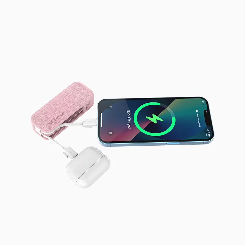 PowerHub Mini Power Bank   Built-in Cables