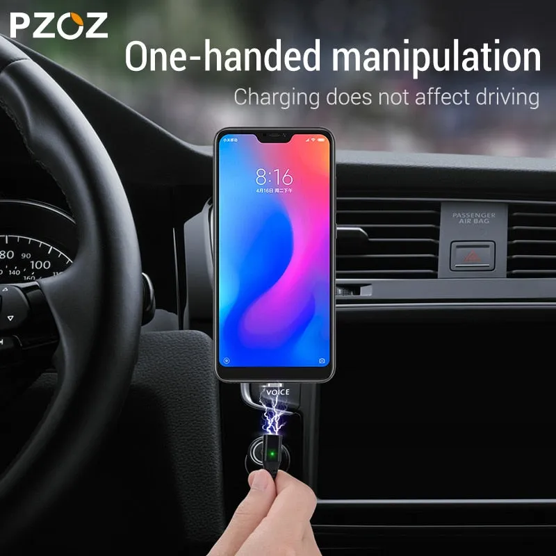 PZOZ Magnetic Cable Micro usb Type C Fast Charging Adapter Phone Microusb Type-C Magnet Charger usb c For iphone Samsung xiaomi