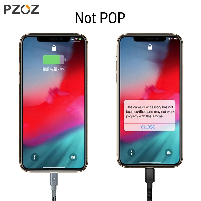 PZOZ usb cable for iphone cable Xs max Xr X 8 7 6 plus 6s 5 s plus ipad mini fast charging cables mobile phone charger cord data