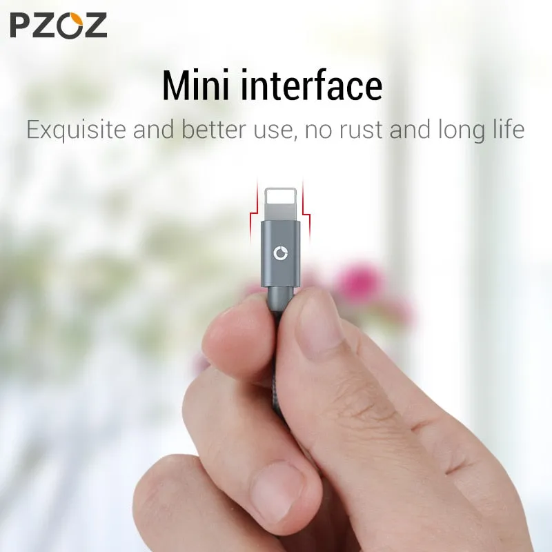PZOZ usb cable for iphone cable Xs max Xr X 8 7 6 plus 6s 5 s plus ipad mini fast charging cables mobile phone charger cord data