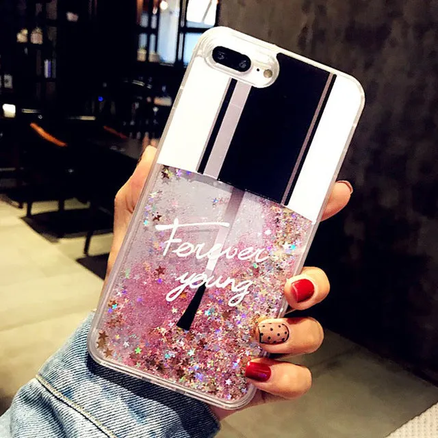 Quicksand Liquid Dynamic whale Phone Case For Xiaomi Redmi K20 9T Note 7 6 5 8 pro 7A 6A 5A Plus 4 4X 8A A2 Lite soft Case Cover