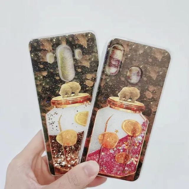 Quicksand Liquid Dynamic whale Phone Case For Xiaomi Redmi K20 9T Note 7 6 5 8 pro 7A 6A 5A Plus 4 4X 8A A2 Lite soft Case Cover
