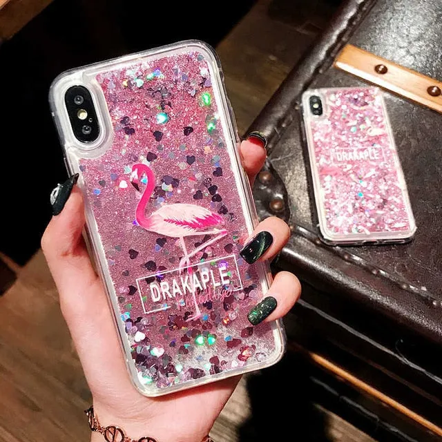 Quicksand Liquid Dynamic whale Phone Case For Xiaomi Redmi K20 9T Note 7 6 5 8 pro 7A 6A 5A Plus 4 4X 8A A2 Lite soft Case Cover