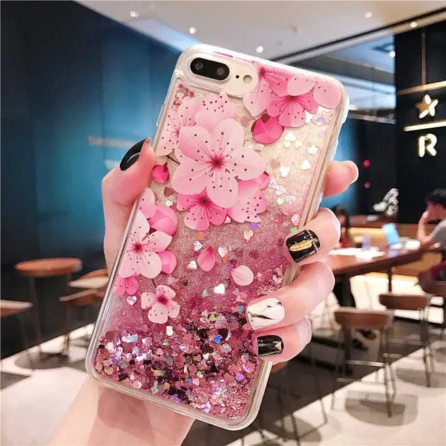 Quicksand Liquid Dynamic whale Phone Case For Xiaomi Redmi K20 9T Note 7 6 5 8 pro 7A 6A 5A Plus 4 4X 8A A2 Lite soft Case Cover