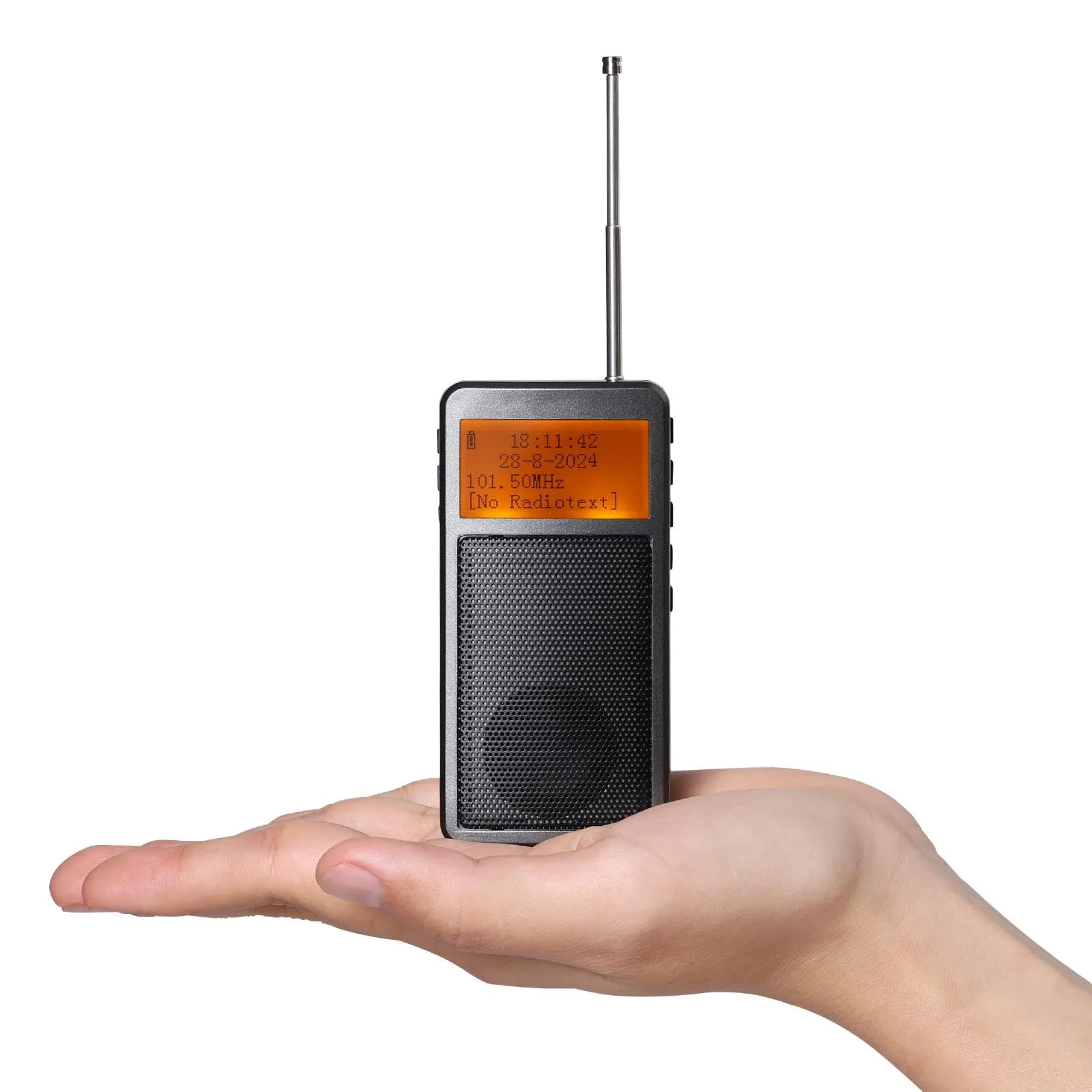 Raddy RF205 Portable FM Radio | BT 5.3| FM-to-BT Signal Output | Pocket Mini | Type-C Charging | Alarm Clock