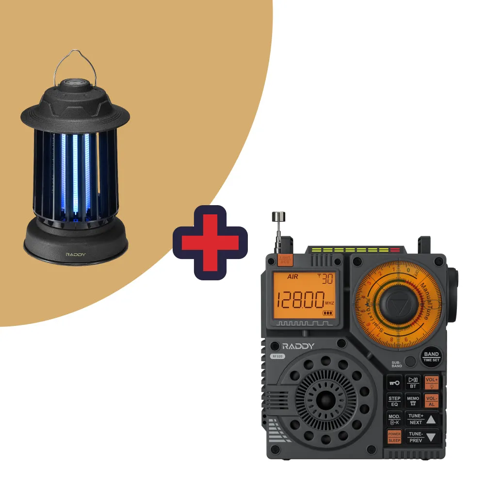 Raddy RF320 Shortwave Radio | FM/AM/SW/VHF/WB/AIR | Remote Control | Bluetooth 5.0