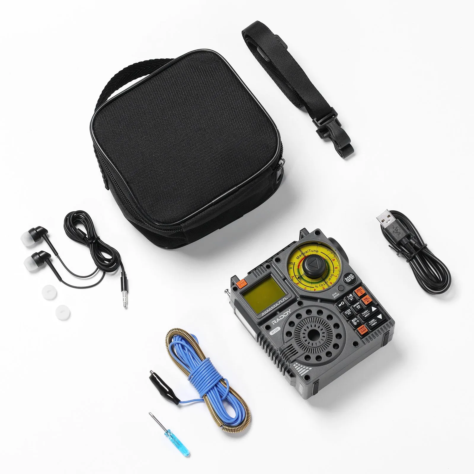 Raddy RF320 Shortwave Radio | FM/AM/SW/VHF/WB/AIR | Remote Control | Bluetooth 5.0