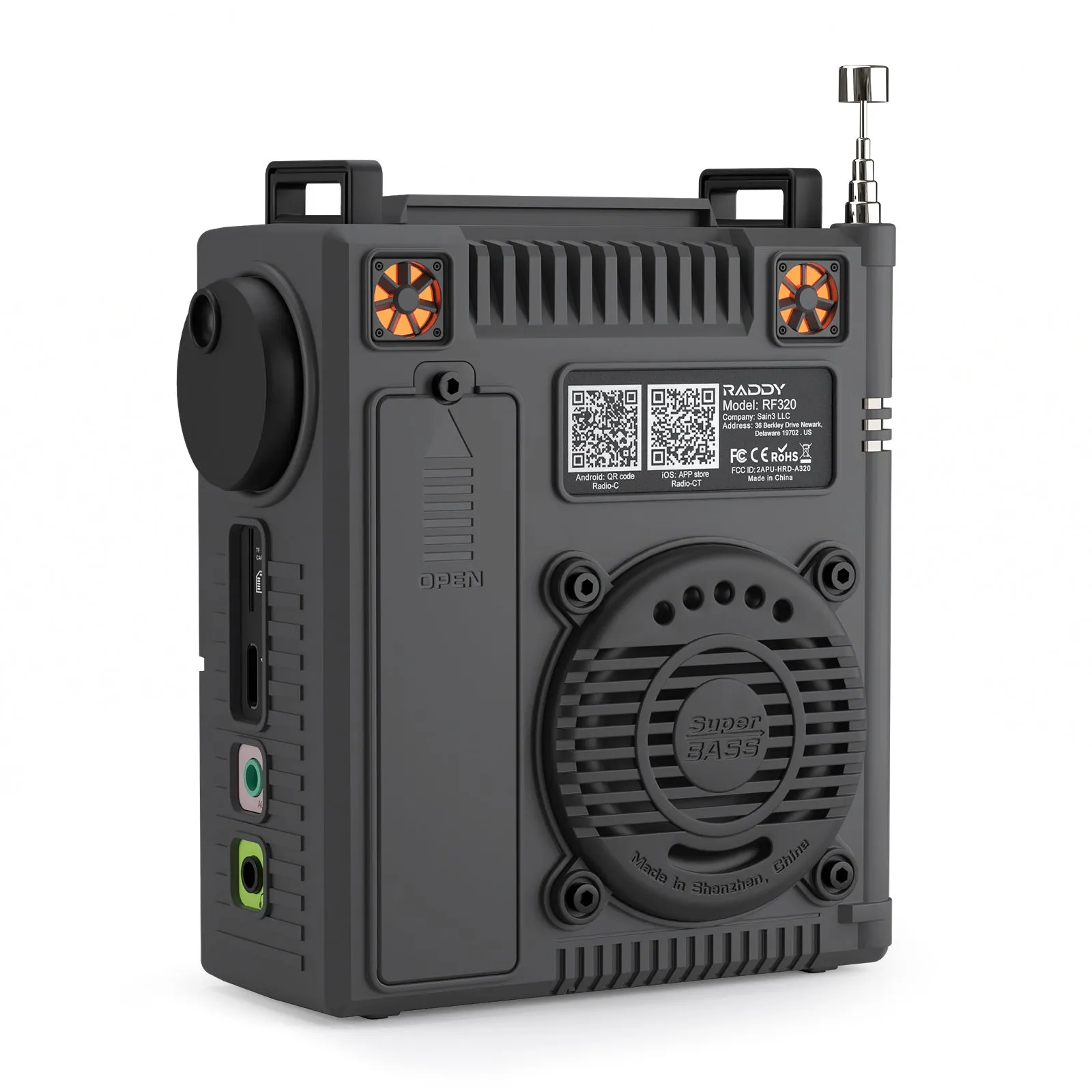 Raddy RF320 Shortwave Radio | FM/AM/SW/VHF/WB/AIR | Remote Control | Bluetooth 5.0