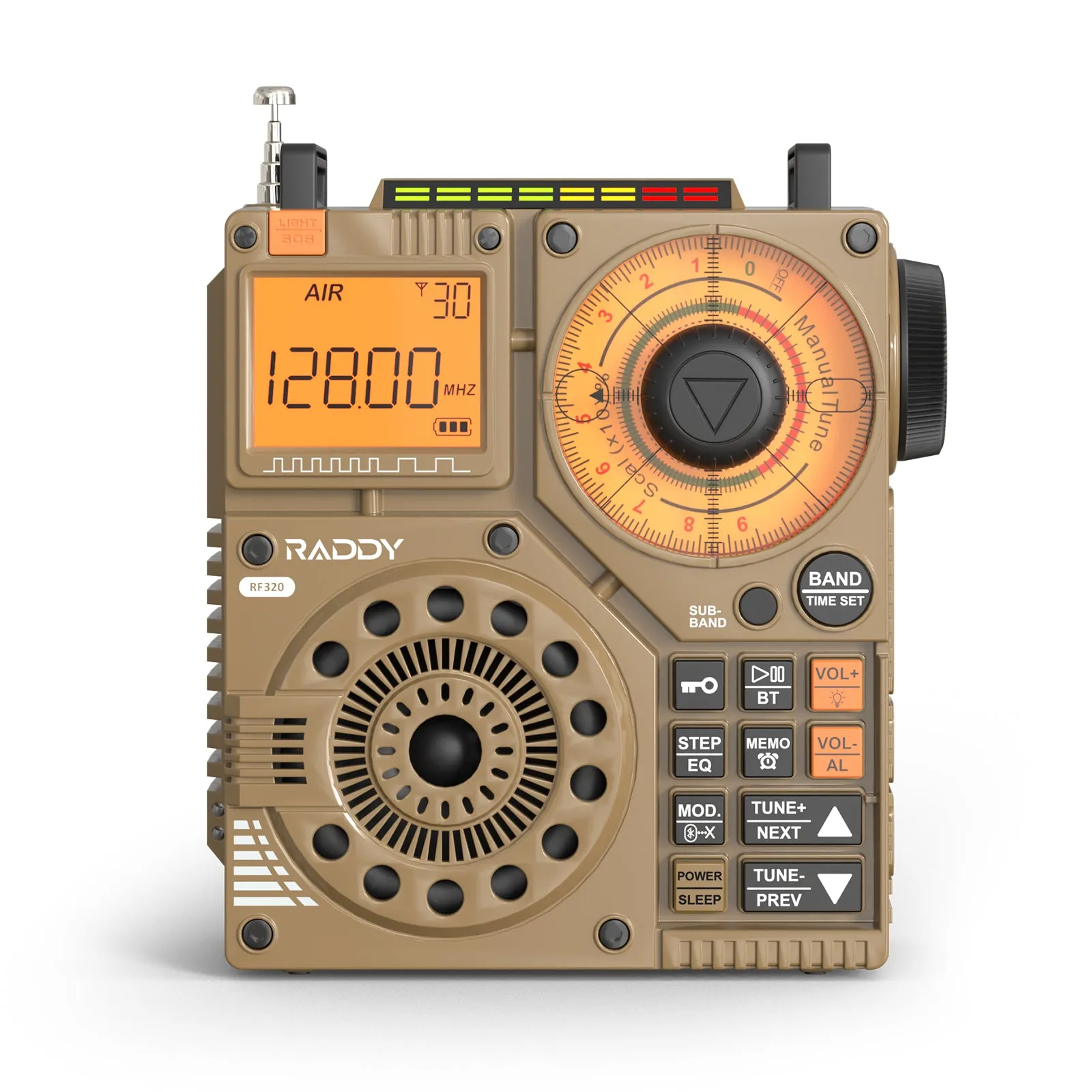 Raddy RF320 Shortwave Radio | FM/AM/SW/VHF/WB/AIR | Remote Control | Bluetooth 5.0