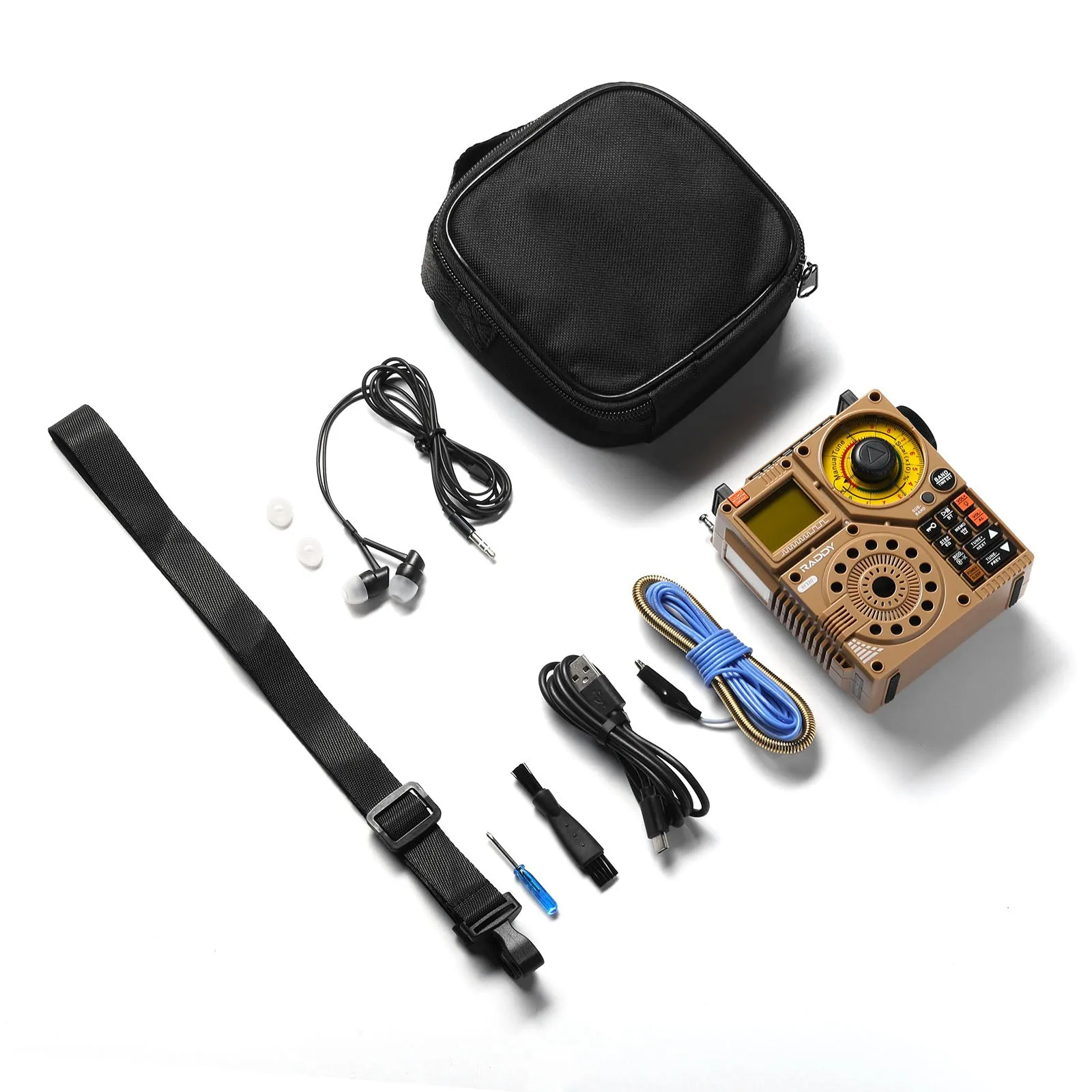Raddy RF320 Shortwave Radio | FM/AM/SW/VHF/WB/AIR | Remote Control | Bluetooth 5.0