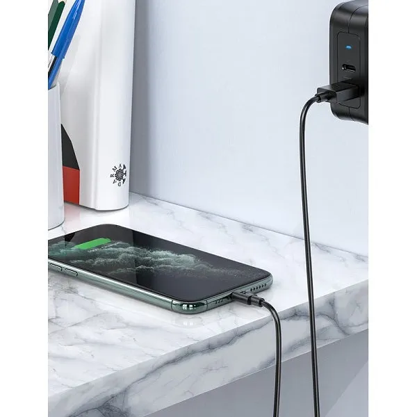 RAVPower RP-CB1014 USBA-Lightning Cable 1m TPE Black-5H1V