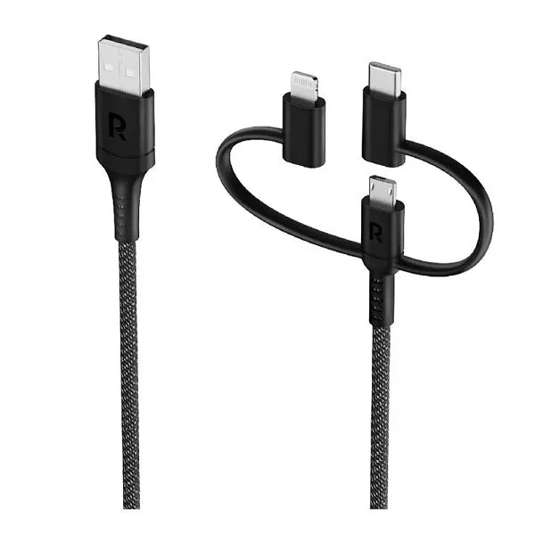 RavPower RP-CB1033, 3 in 1 Cable Black Global-0UUC