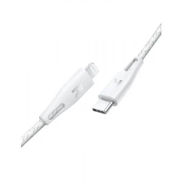 RAVPower Type-C to Lightning Cable 2m Nylon White-G3MV