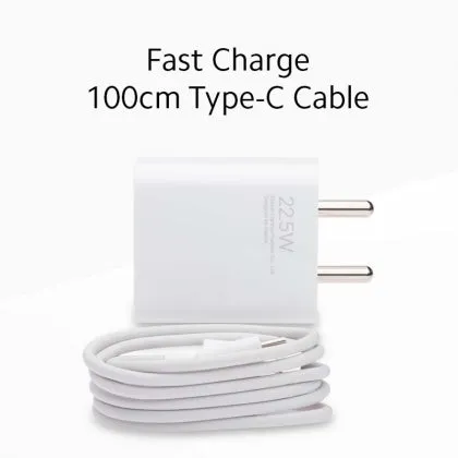 Redmi 12 5G Superfast 22.5W Support Fast Charge 3.0 Charger With Type-C Cable White