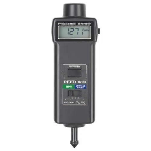 REED R7150 Professional Combination Contact / Laser Photo Tachometer with ISO certificate