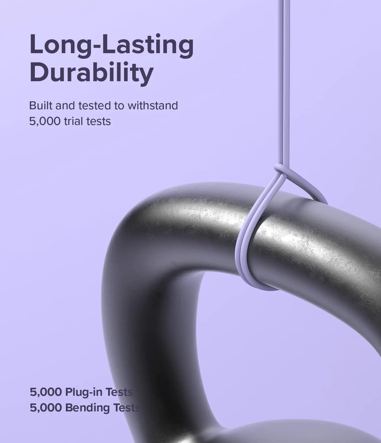 Ringke Fast Charging Pastel Cable USB Type-C to Type-C - Purple (2m)