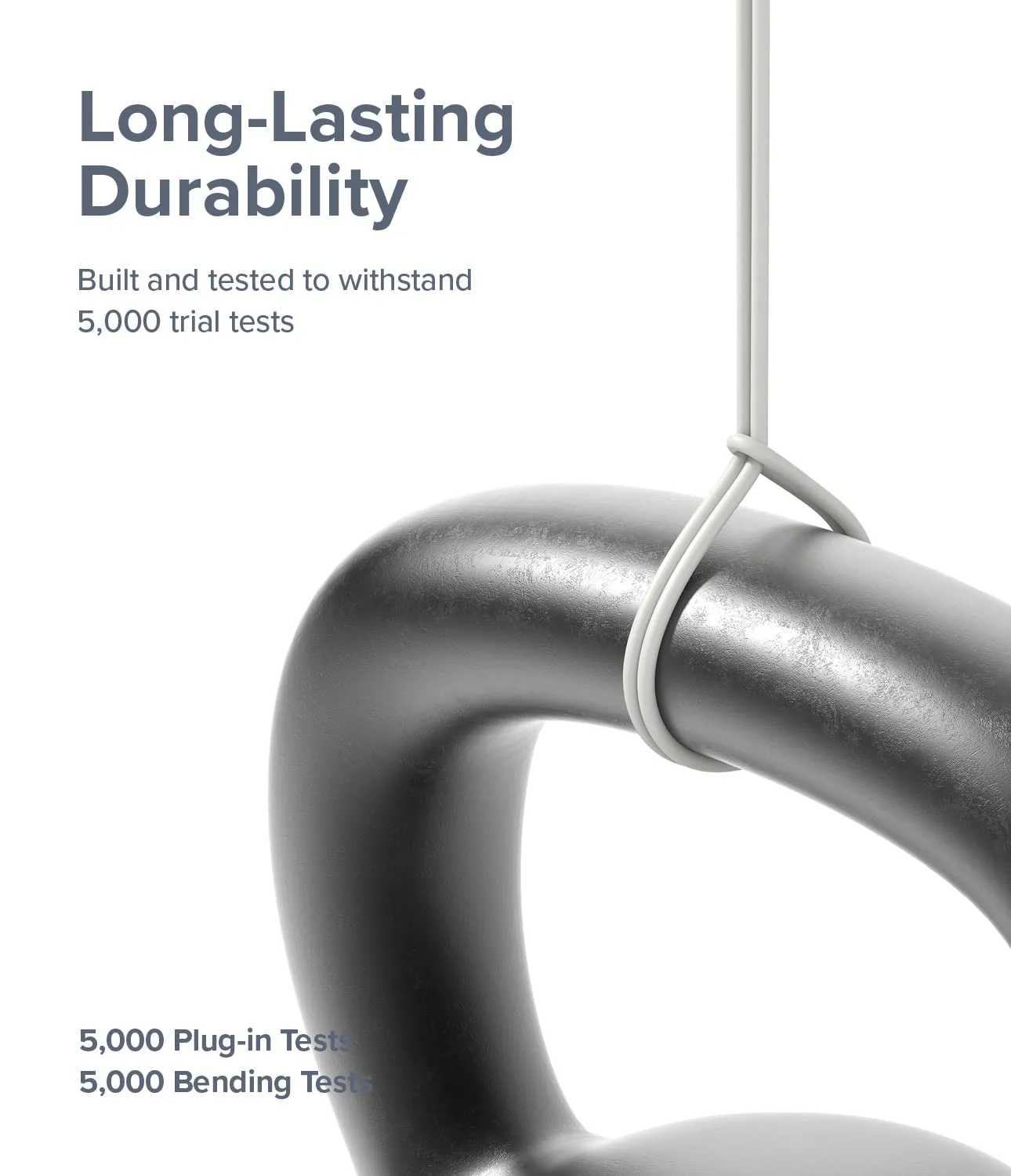 Ringke Fast Charging Pastel Cable USB Type-C to Type-C - White (2m)